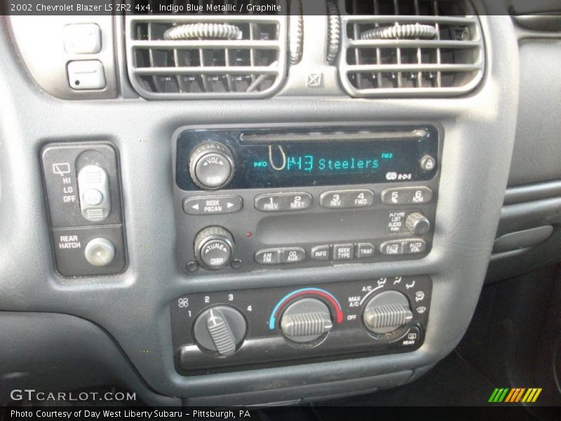 Indigo Blue Metallic / Graphite 2002 Chevrolet Blazer LS ZR2 4x4