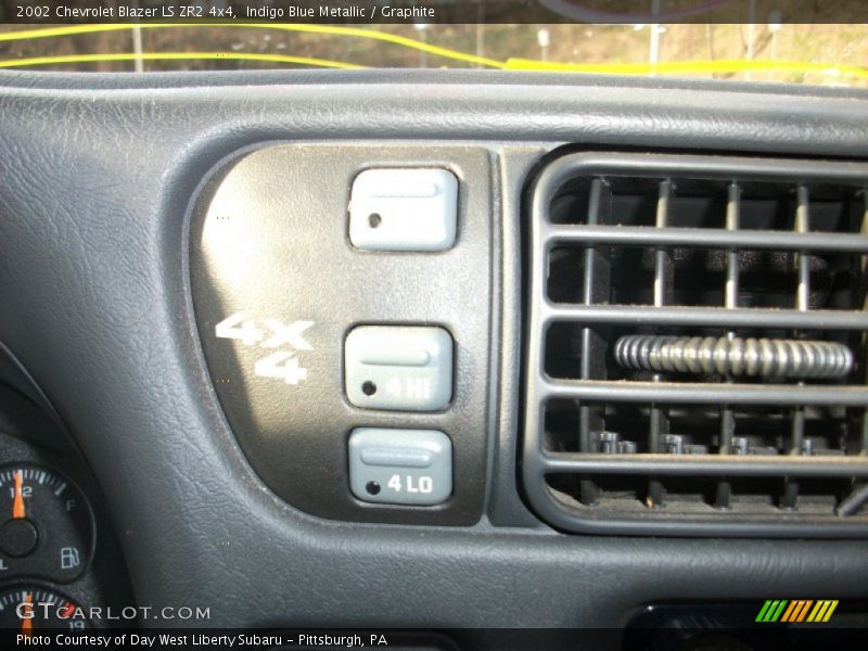 Indigo Blue Metallic / Graphite 2002 Chevrolet Blazer LS ZR2 4x4