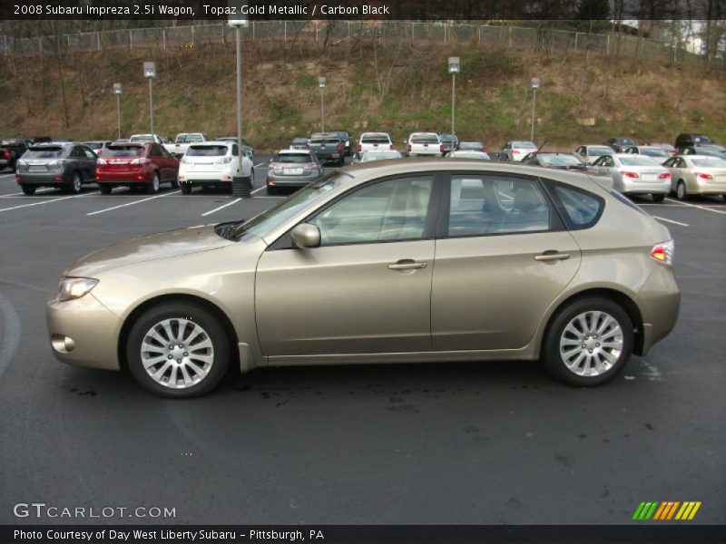Topaz Gold Metallic / Carbon Black 2008 Subaru Impreza 2.5i Wagon