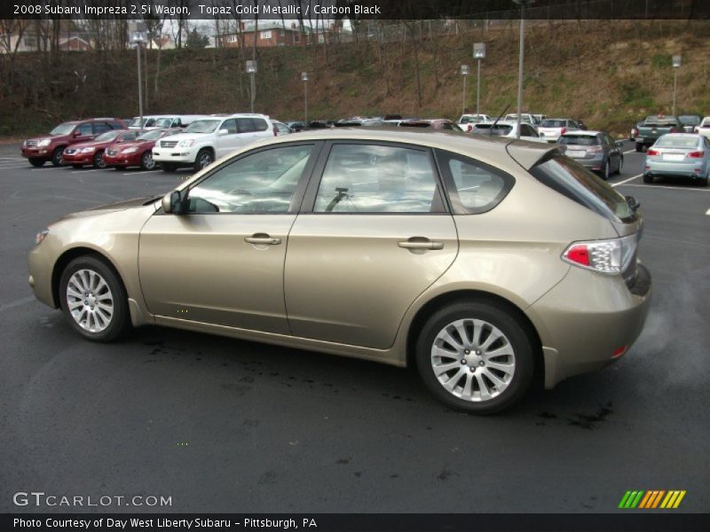Topaz Gold Metallic / Carbon Black 2008 Subaru Impreza 2.5i Wagon