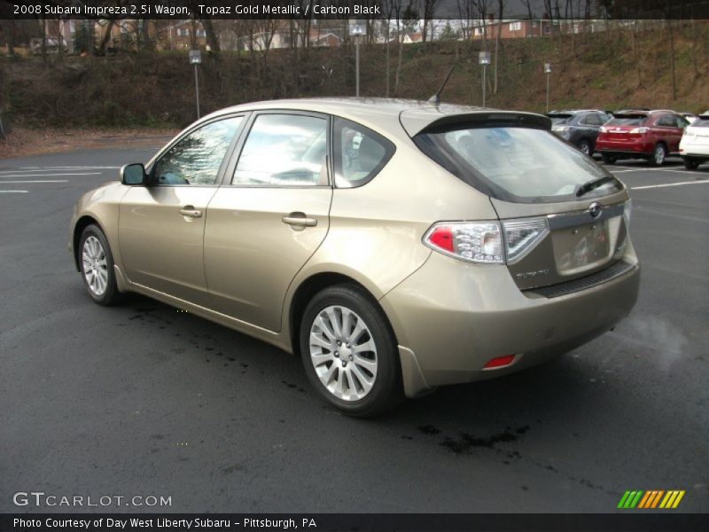 Topaz Gold Metallic / Carbon Black 2008 Subaru Impreza 2.5i Wagon