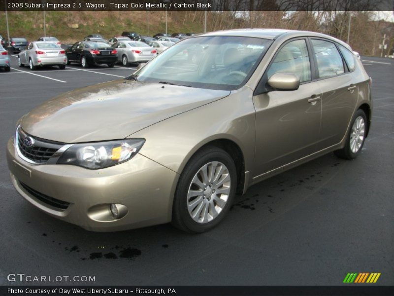 Topaz Gold Metallic / Carbon Black 2008 Subaru Impreza 2.5i Wagon