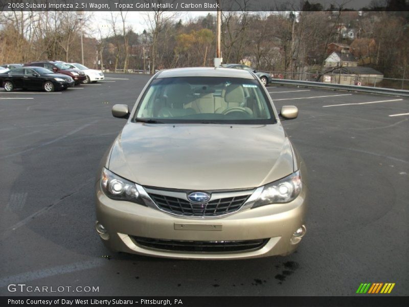 Topaz Gold Metallic / Carbon Black 2008 Subaru Impreza 2.5i Wagon