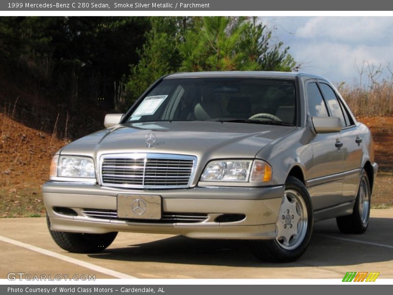 Smoke Silver Metallic / Parchment 1999 Mercedes-Benz C 280 Sedan