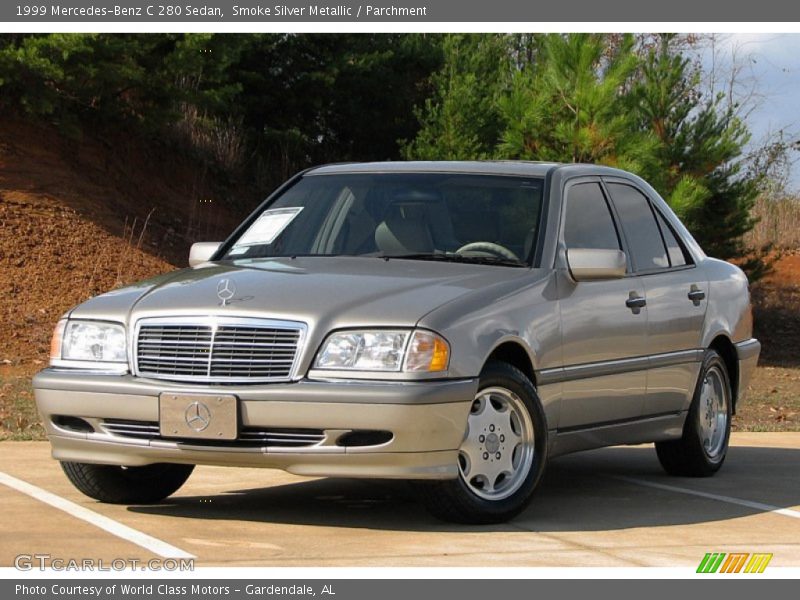 Smoke Silver Metallic / Parchment 1999 Mercedes-Benz C 280 Sedan