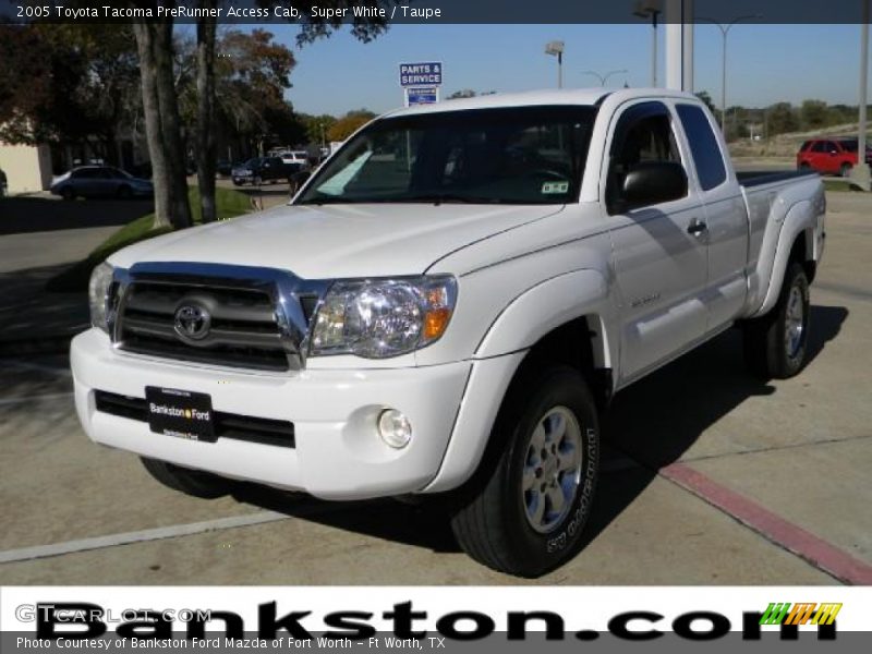 Super White / Taupe 2005 Toyota Tacoma PreRunner Access Cab
