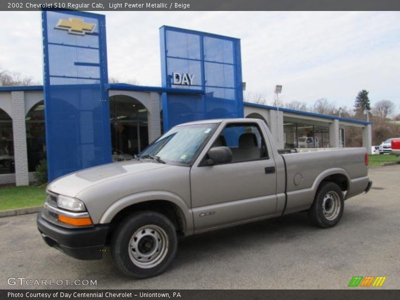 Light Pewter Metallic / Beige 2002 Chevrolet S10 Regular Cab