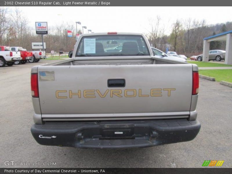 Light Pewter Metallic / Beige 2002 Chevrolet S10 Regular Cab