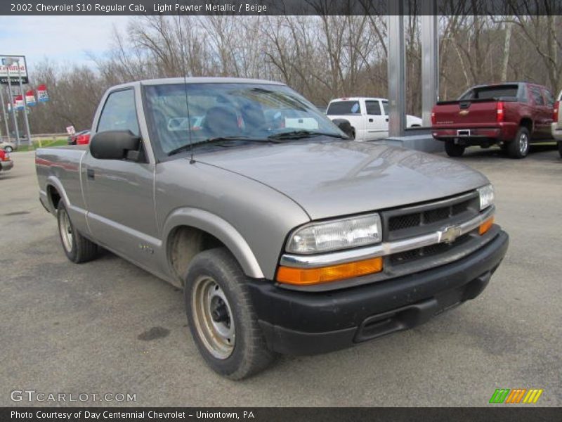 Light Pewter Metallic / Beige 2002 Chevrolet S10 Regular Cab