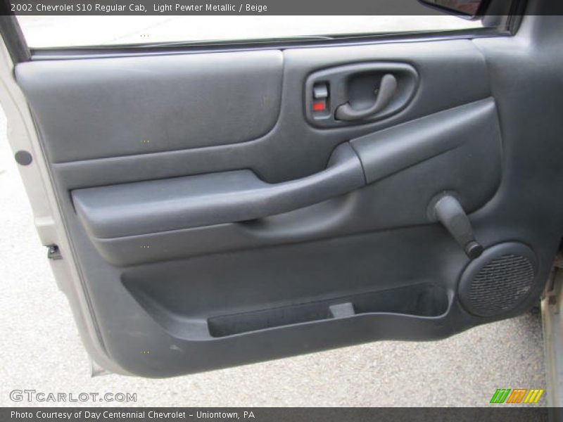 Light Pewter Metallic / Beige 2002 Chevrolet S10 Regular Cab