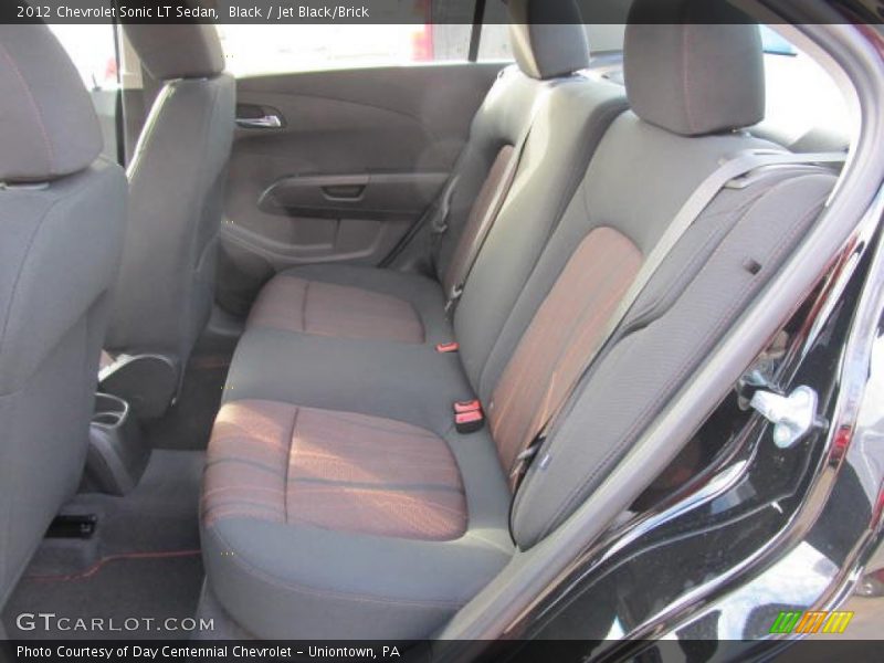  2012 Sonic LT Sedan Jet Black/Brick Interior