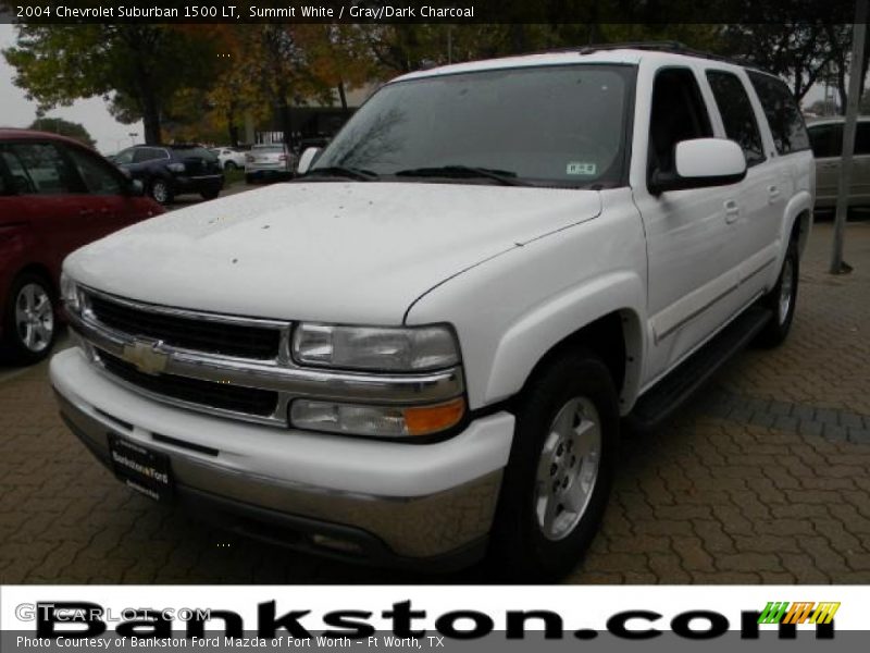 Summit White / Gray/Dark Charcoal 2004 Chevrolet Suburban 1500 LT