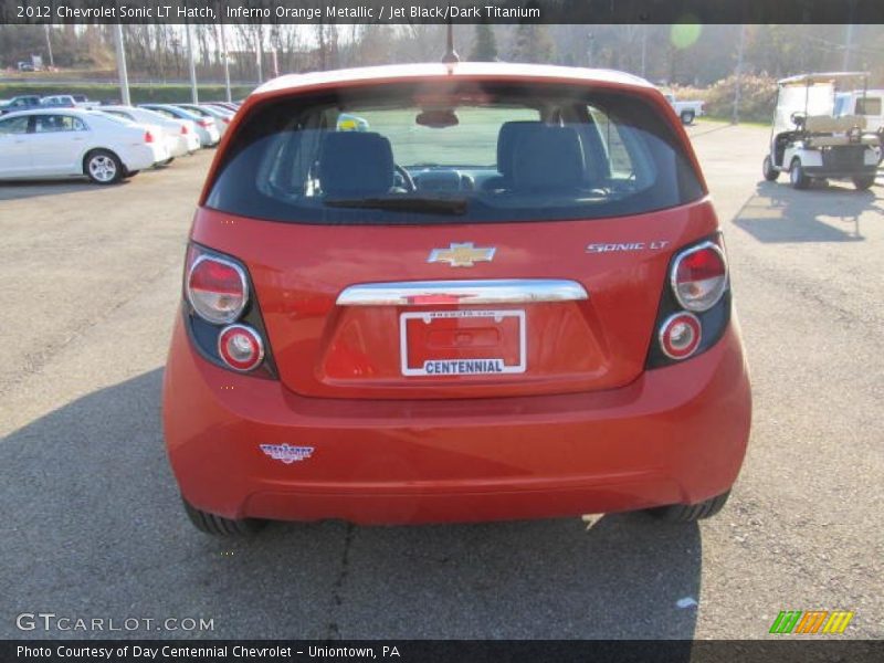 Inferno Orange Metallic / Jet Black/Dark Titanium 2012 Chevrolet Sonic LT Hatch