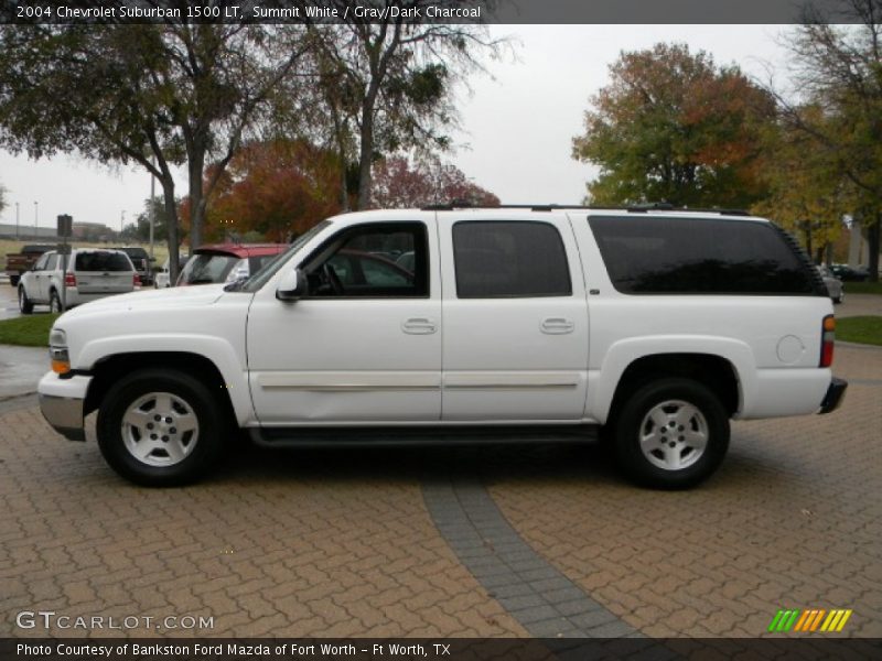 Summit White / Gray/Dark Charcoal 2004 Chevrolet Suburban 1500 LT