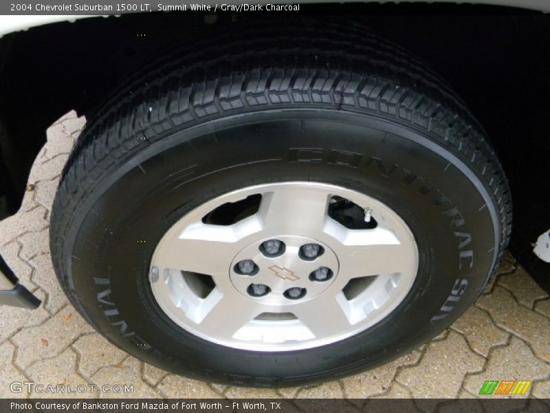 Summit White / Gray/Dark Charcoal 2004 Chevrolet Suburban 1500 LT