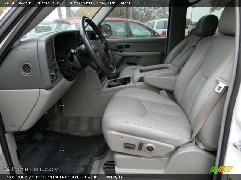Summit White / Gray/Dark Charcoal 2004 Chevrolet Suburban 1500 LT