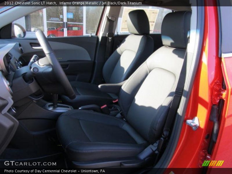Inferno Orange Metallic / Jet Black/Dark Titanium 2012 Chevrolet Sonic LT Hatch