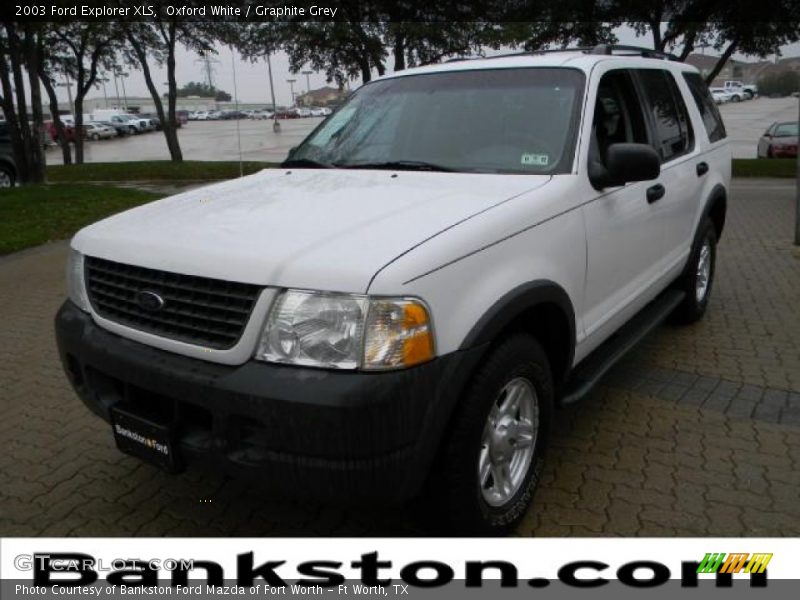 Oxford White / Graphite Grey 2003 Ford Explorer XLS