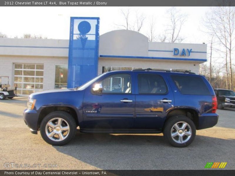 Blue Topaz Metallic / Ebony 2012 Chevrolet Tahoe LT 4x4