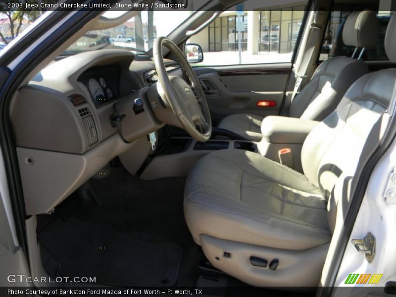 Stone White / Sandstone 2003 Jeep Grand Cherokee Limited