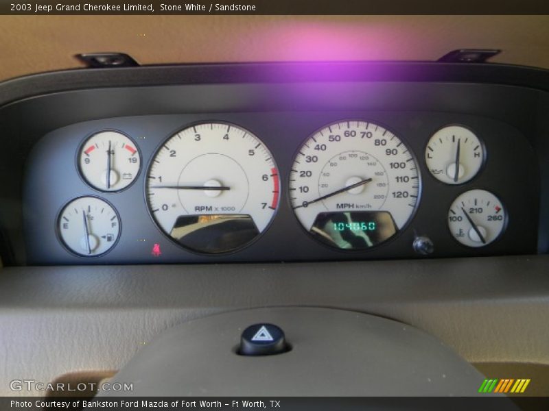 Stone White / Sandstone 2003 Jeep Grand Cherokee Limited