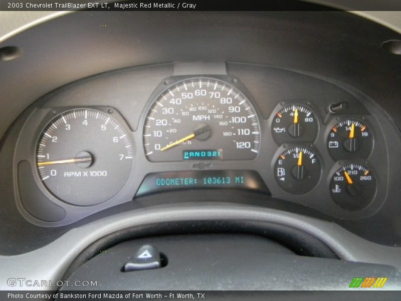 Majestic Red Metallic / Gray 2003 Chevrolet TrailBlazer EXT LT