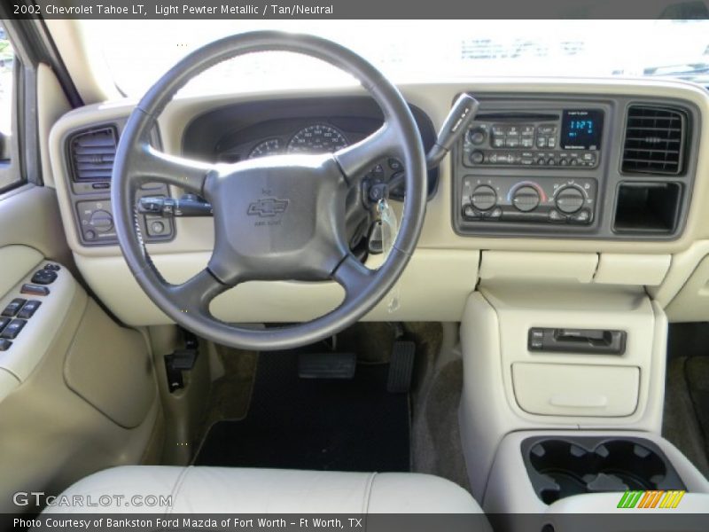 Light Pewter Metallic / Tan/Neutral 2002 Chevrolet Tahoe LT