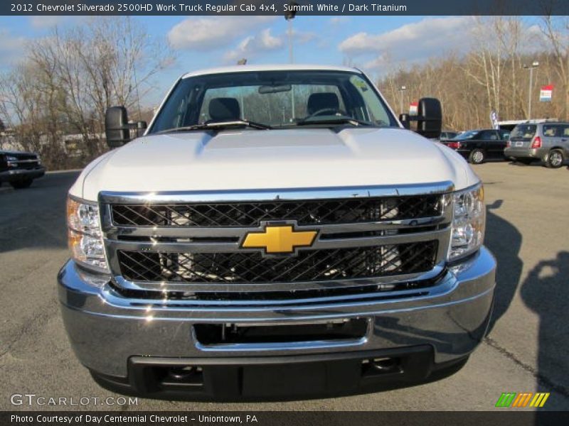 Summit White / Dark Titanium 2012 Chevrolet Silverado 2500HD Work Truck Regular Cab 4x4