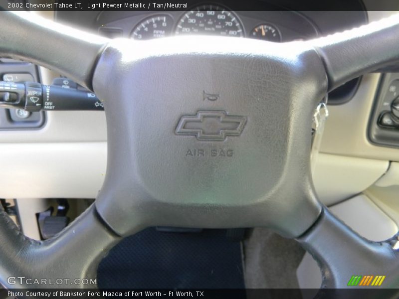 Light Pewter Metallic / Tan/Neutral 2002 Chevrolet Tahoe LT