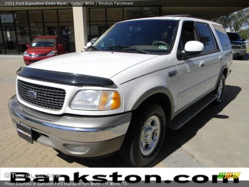 Oxford White / Medium Parchment 2001 Ford Expedition Eddie Bauer