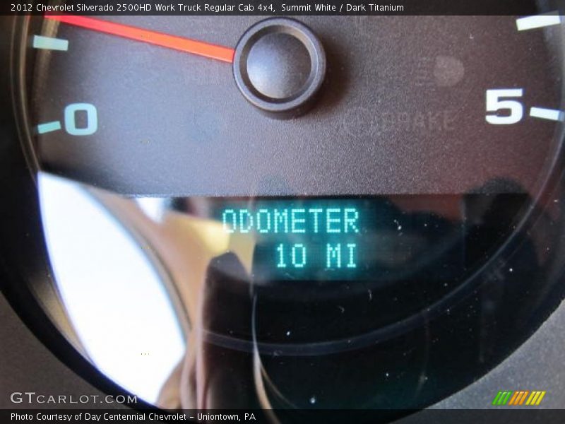 Summit White / Dark Titanium 2012 Chevrolet Silverado 2500HD Work Truck Regular Cab 4x4