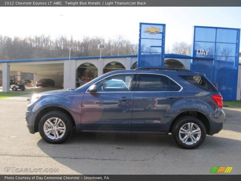 Twilight Blue Metallic / Light Titanium/Jet Black 2012 Chevrolet Equinox LT AWD