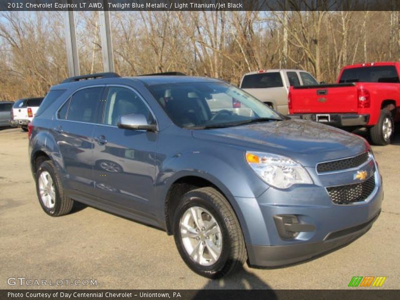 Twilight Blue Metallic / Light Titanium/Jet Black 2012 Chevrolet Equinox LT AWD