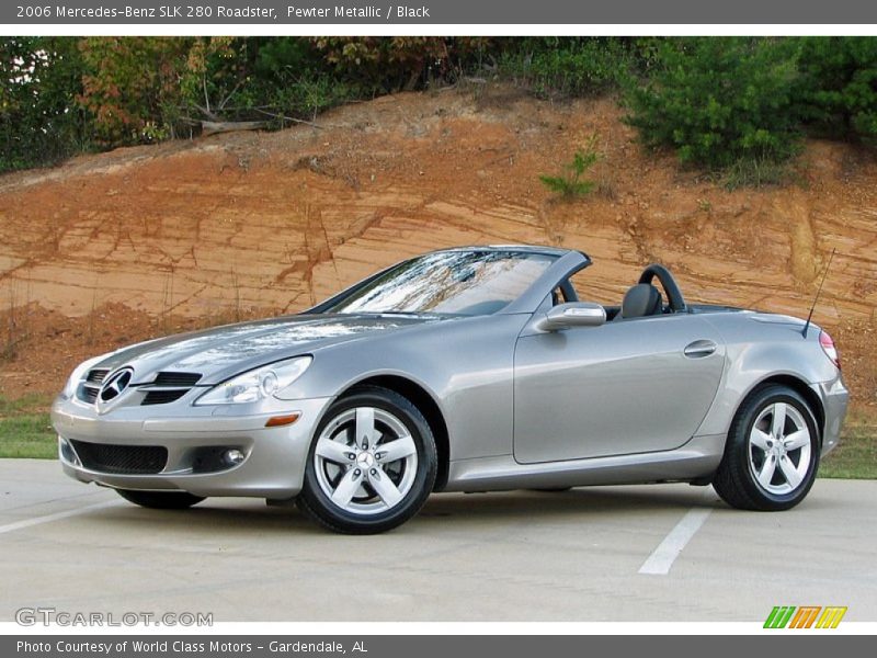 Pewter Metallic / Black 2006 Mercedes-Benz SLK 280 Roadster