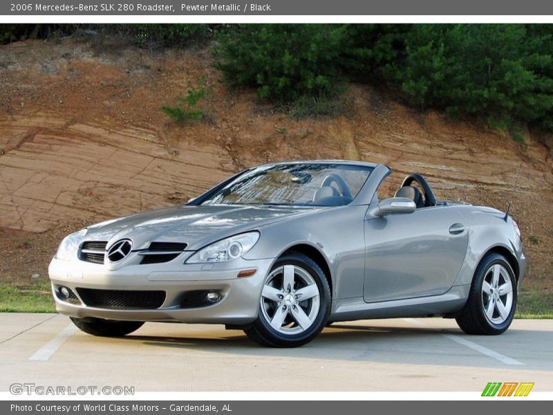 Pewter Metallic / Black 2006 Mercedes-Benz SLK 280 Roadster