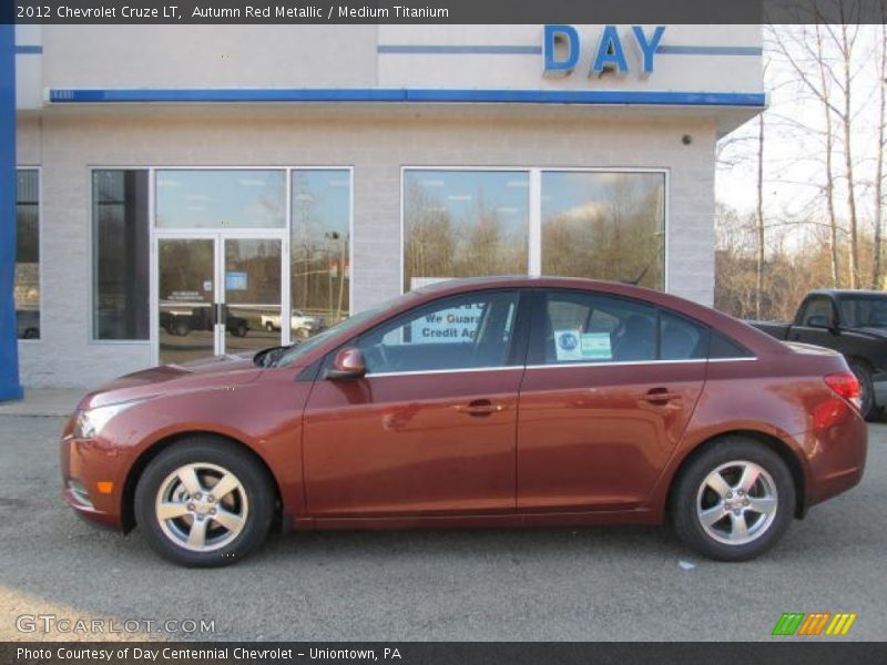 Autumn Red Metallic / Medium Titanium 2012 Chevrolet Cruze LT