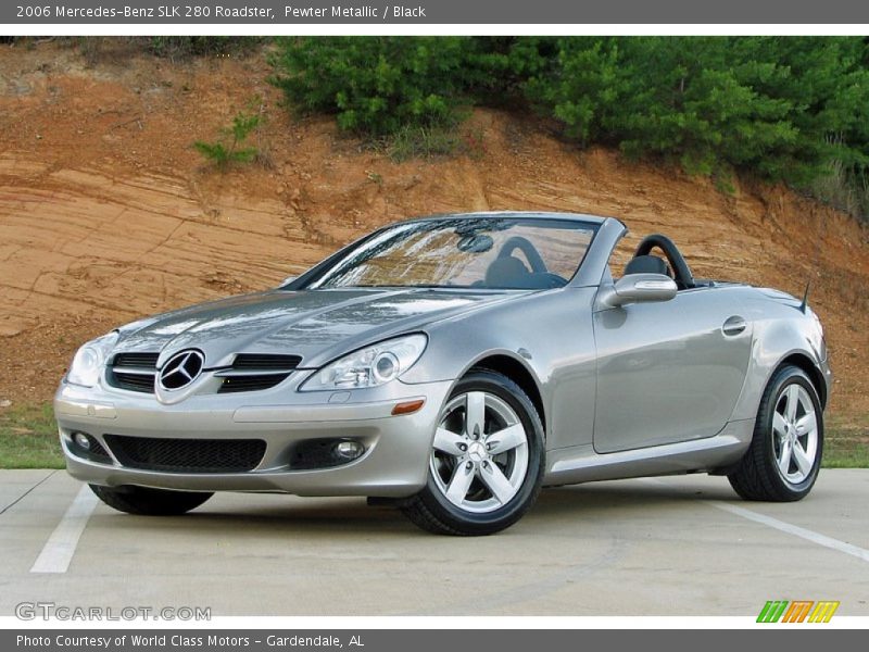 Pewter Metallic / Black 2006 Mercedes-Benz SLK 280 Roadster