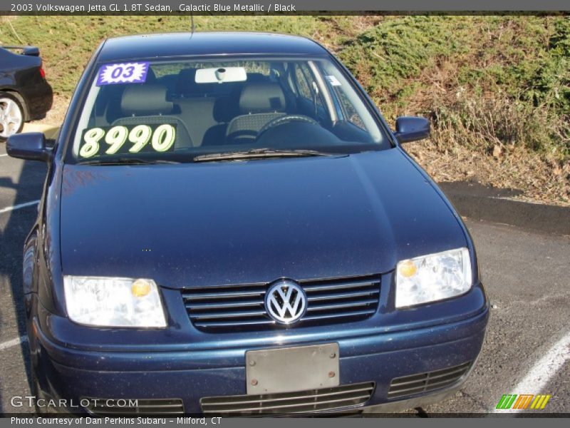 Galactic Blue Metallic / Black 2003 Volkswagen Jetta GL 1.8T Sedan