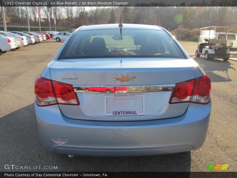 Ice Blue Metallic / Jet Black/Medium Titanium 2012 Chevrolet Cruze LS