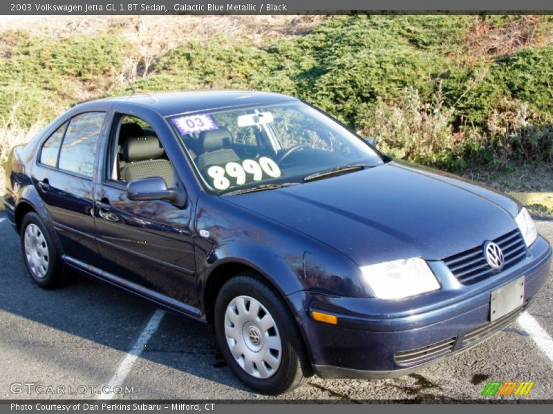 Galactic Blue Metallic / Black 2003 Volkswagen Jetta GL 1.8T Sedan