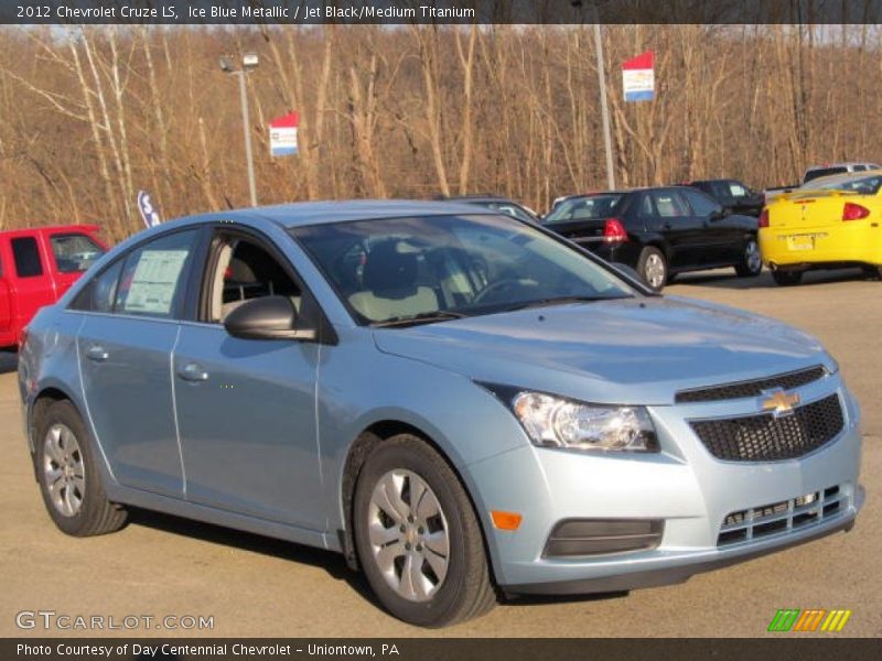 Ice Blue Metallic / Jet Black/Medium Titanium 2012 Chevrolet Cruze LS