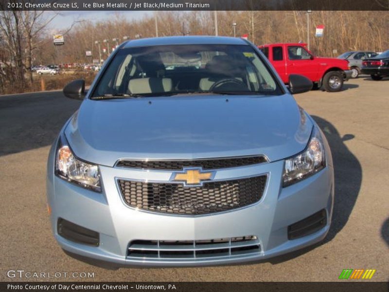Ice Blue Metallic / Jet Black/Medium Titanium 2012 Chevrolet Cruze LS