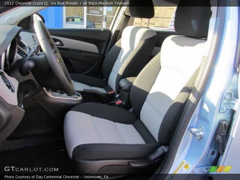 Ice Blue Metallic / Jet Black/Medium Titanium 2012 Chevrolet Cruze LS