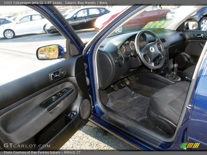 Galactic Blue Metallic / Black 2003 Volkswagen Jetta GL 1.8T Sedan