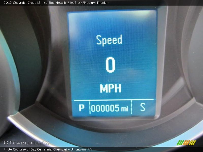 Ice Blue Metallic / Jet Black/Medium Titanium 2012 Chevrolet Cruze LS