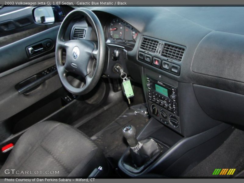 Galactic Blue Metallic / Black 2003 Volkswagen Jetta GL 1.8T Sedan