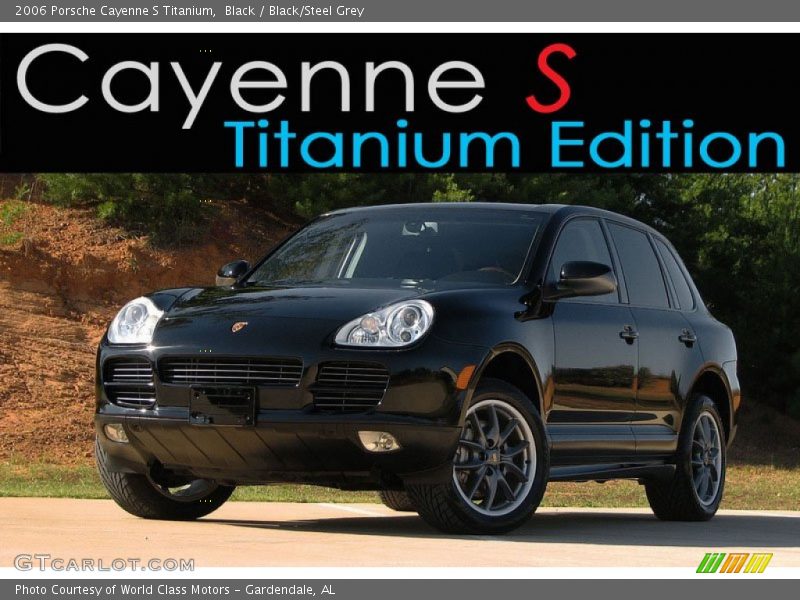 Black / Black/Steel Grey 2006 Porsche Cayenne S Titanium