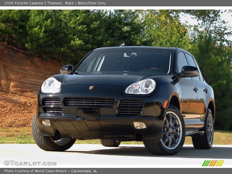 Black / Black/Steel Grey 2006 Porsche Cayenne S Titanium