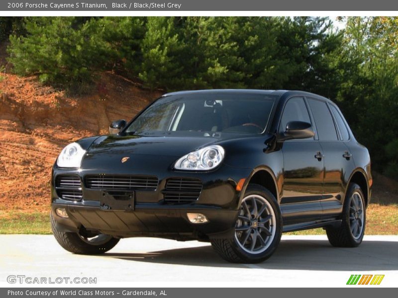 Black / Black/Steel Grey 2006 Porsche Cayenne S Titanium