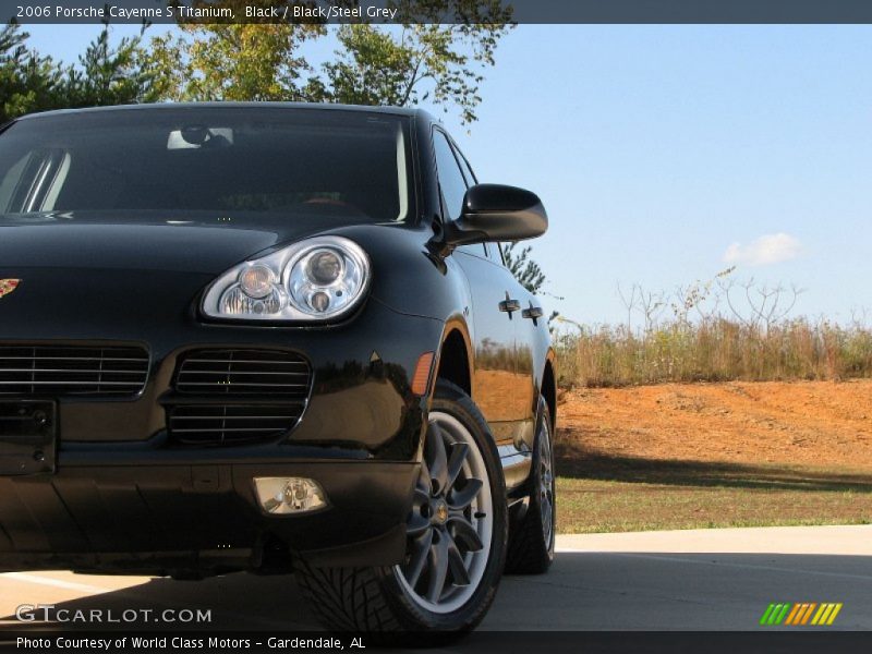 Black / Black/Steel Grey 2006 Porsche Cayenne S Titanium